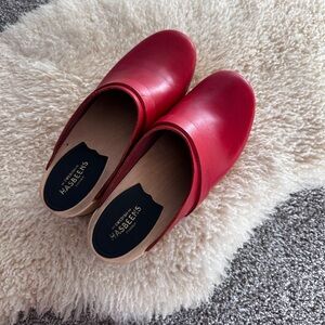 Swedish Hasbeens Clogs red 37